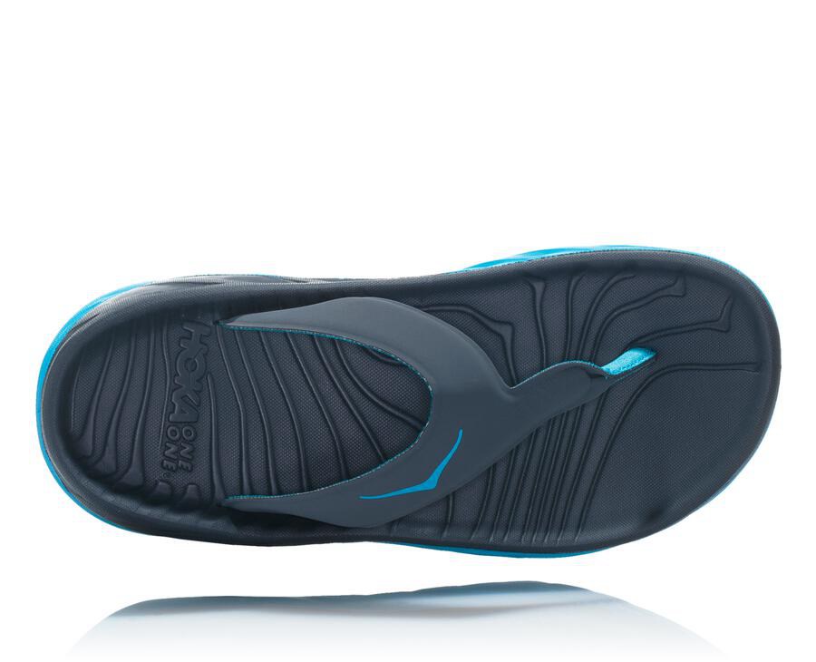 Hoka One One Sandale Damske Námornícka Modrá - ORA Recovery Flip - 52680-CPRB